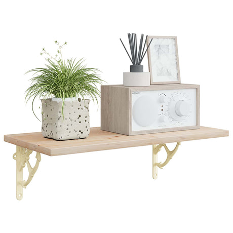 Vidaxl wandplank beugels 12 st antiek wit 21 x 21 x 3.5 cm staal