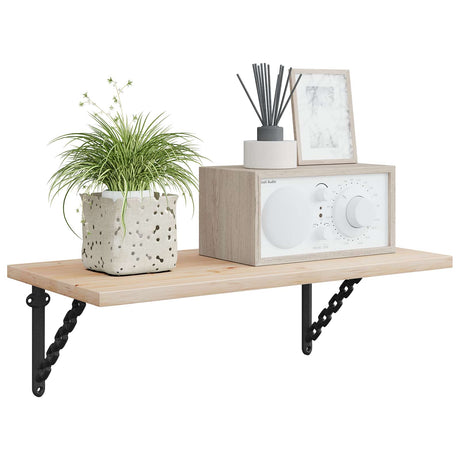 Vidaxl wandplank beugels 12 st zwart 14,5 x 14,5 x 3 cm staal