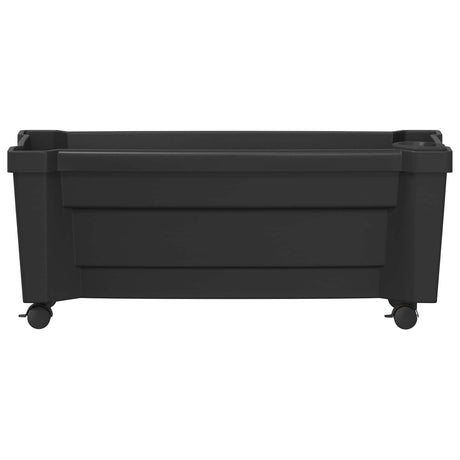 Vidaxl calypso plantenbak met wielen pp antraciet