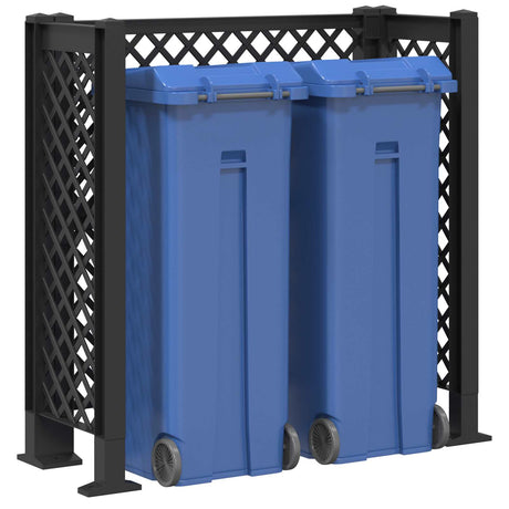 Vidaxl vuilnisbak trellis antracietkleurig 123 x 47 x 114 cm pp