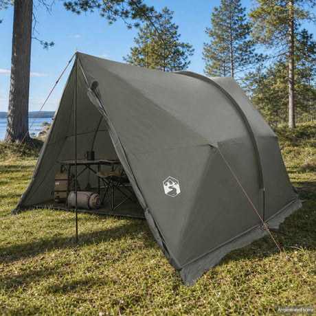 Vidaxl waterdichte tent legergroen 185t polyester met pu coating