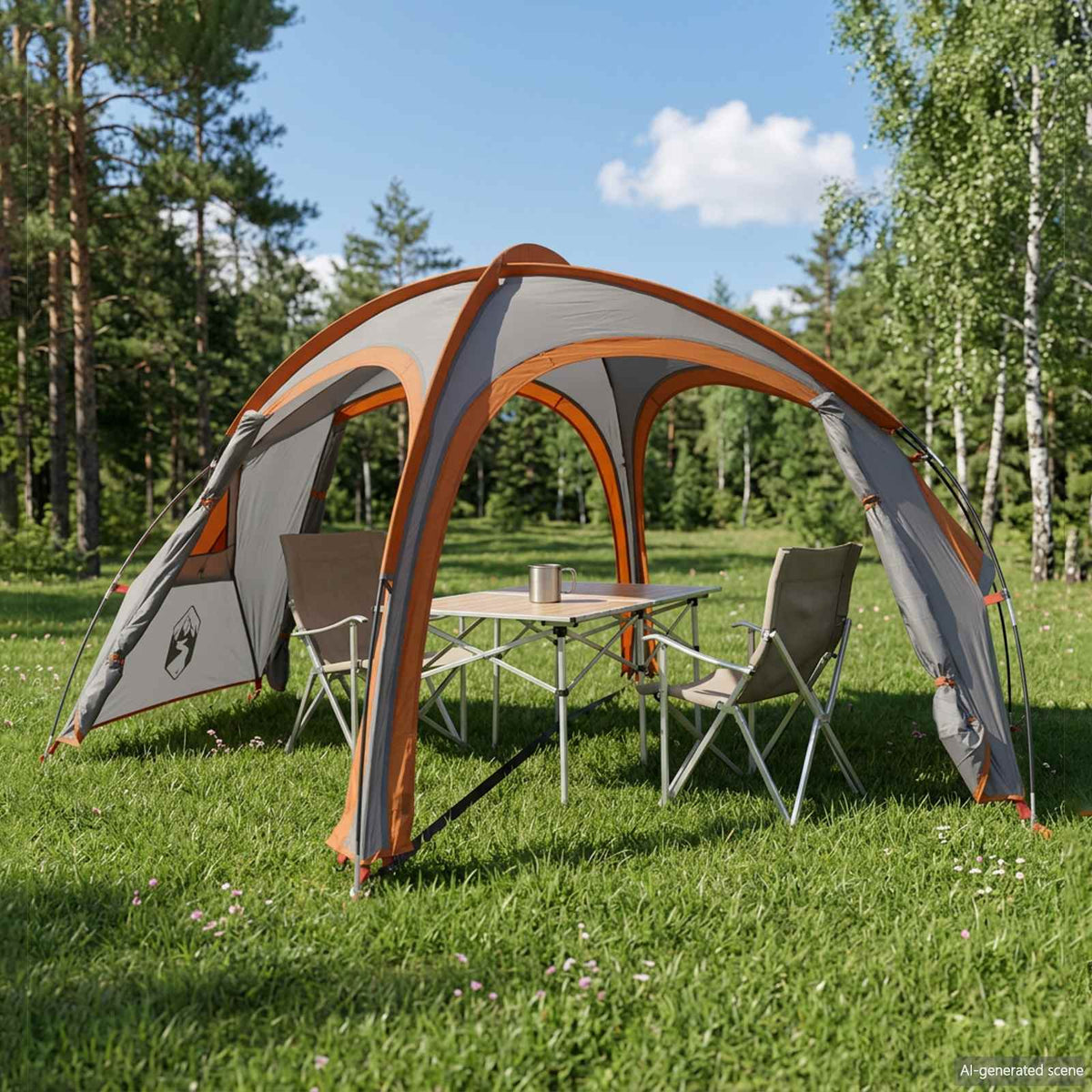 Vidaxl trekkingtent met regenhoes waterdicht 2-persoons