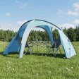 Vidaxl trekkingtent met regenhoes waterdicht 3-persoons blauw
