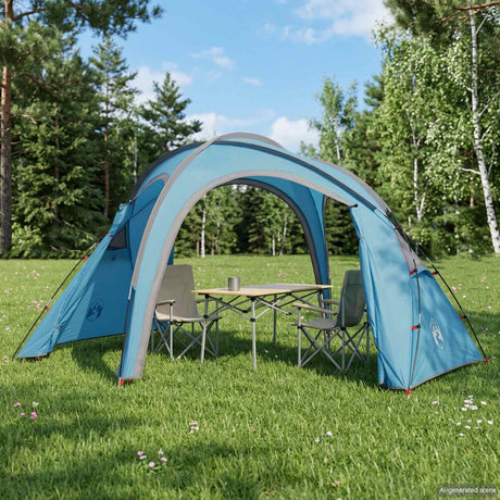 Vidaxl trekkingtent met regenhoes waterdicht 3-persoons blauw