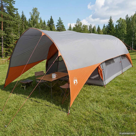 Vidaxl tunnel tent met waterdichte regenhoes 10-persoons