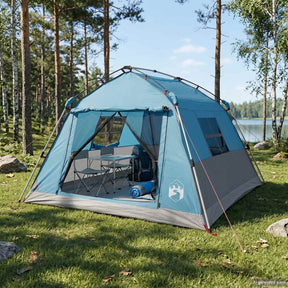 Vidaxl instant tent water-resistant 3-persoons blauw