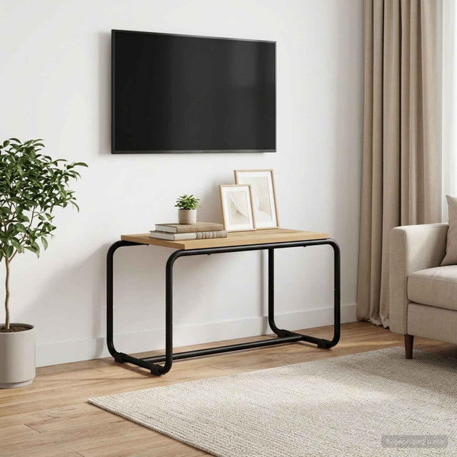 Vidaxl tv-standaard 60 x 35,5 x 42 cm artisanaal eiken bewerkt hout