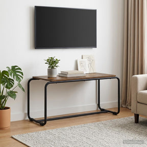 Vidaxl tv-standaard 80 x 35.5 x 42 cm gerookt eiken bewerkt hout