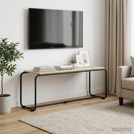Vidaxl tv-standaard 113.5 x 35.5 x 42 cm sonoma eiken bewerkt hout