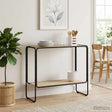 Vidaxl dressoir sonoma eiken 93.5 x 38 x 75 cm bewerkt hout