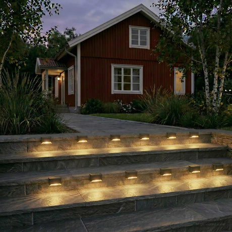 Vidaxl buitenzonne-lampen met grondpin 12 st warmwit 4,5 cm abs en ps