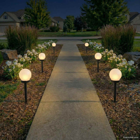 Vidaxl buitenzonne-lampen met grondpin 4 st warmwit 38,5 cm abs