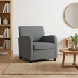 Vidaxl fauteuil donkergrijs stof