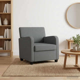 Vidaxl fauteuil donkergrijs stof