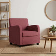 Vidaxl fauteuil wijnrood stof