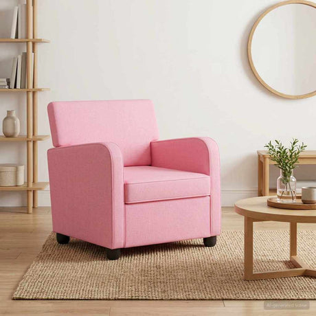 Vidaxl fauteuil roze stof