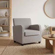 Vidaxl fauteuil lichtgrijs kunstlamswol
