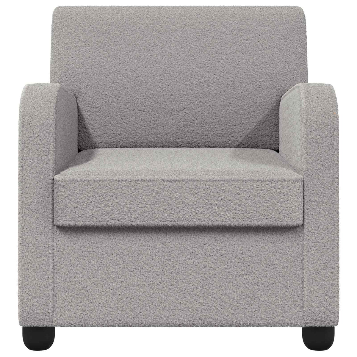 Vidaxl fauteuil lichtgrijs kunstlamswol