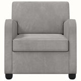 Vidaxl fauteuil lichtgrijs fluweel