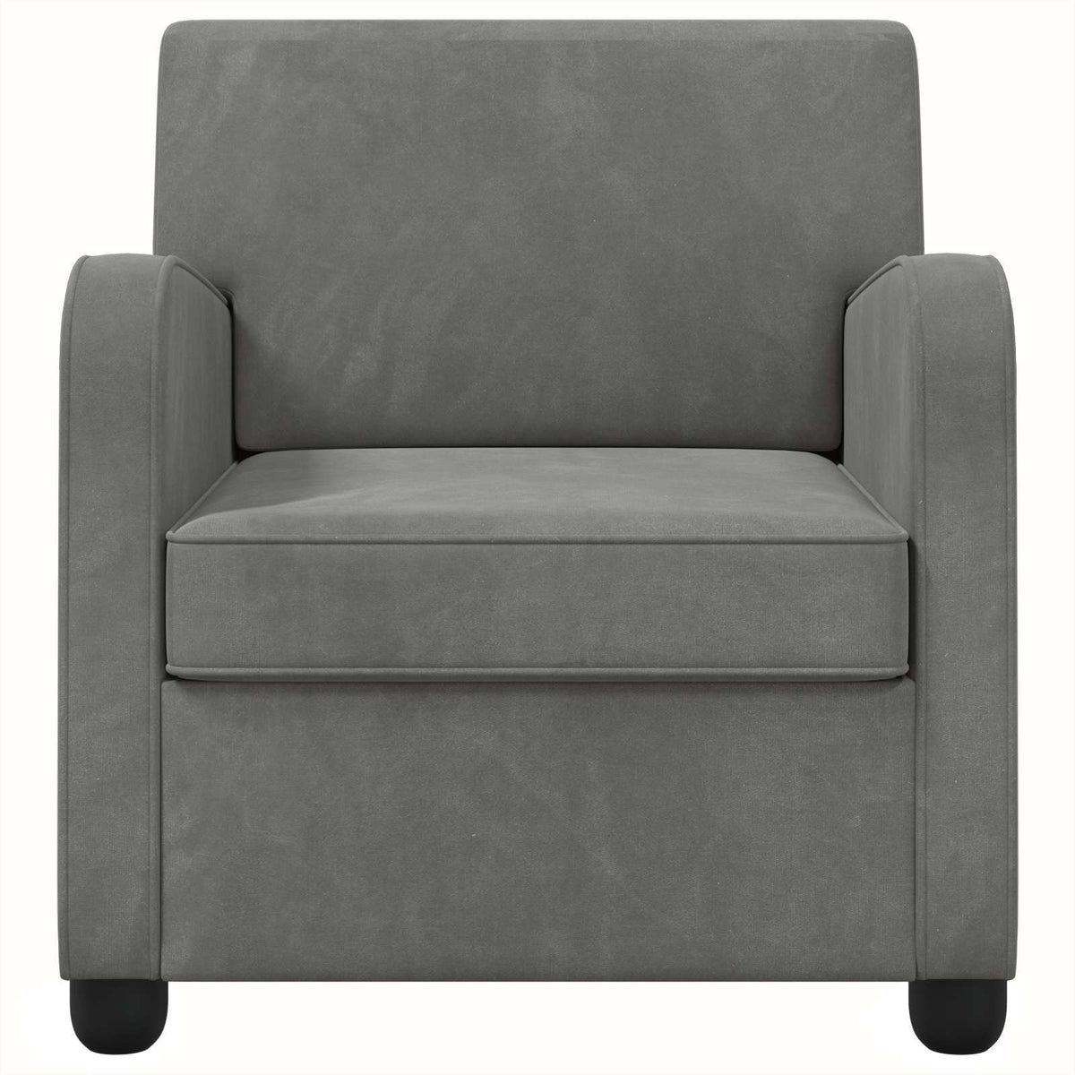 Vidaxl fauteuil donkergrijs fluweel