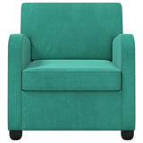 Vidaxl fauteuil turquoise fluweel