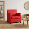 Vidaxl fauteuil rood kunstleer