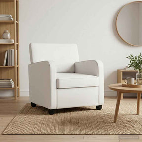 Vidaxl fauteuil wit kunstleer