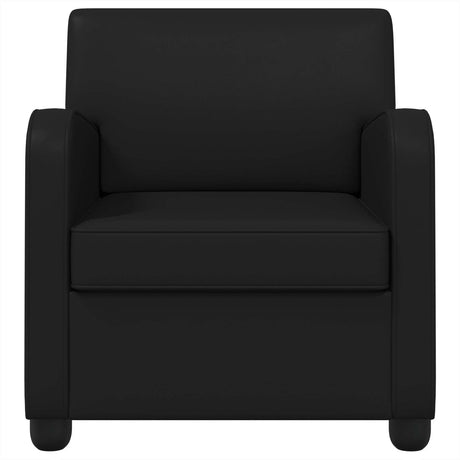Vidaxl fauteuil glanzend zwart kunstleer