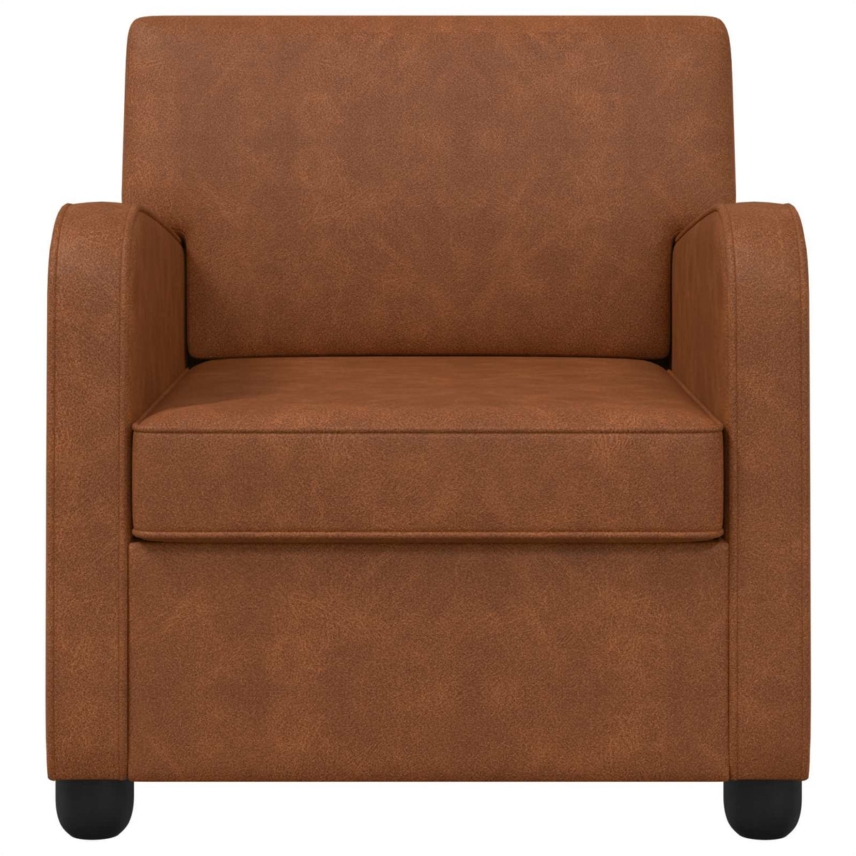 Vidaxl fauteuil antiek bruin kunstleer
