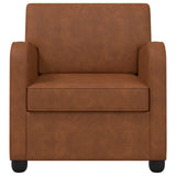 Vidaxl fauteuil antiek bruin kunstleer
