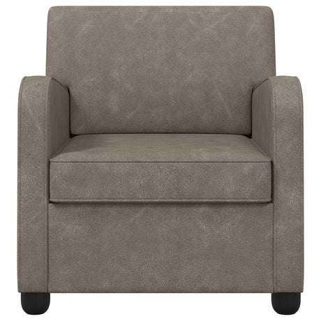 Vidaxl fauteuil antiekgrijs kunstleer