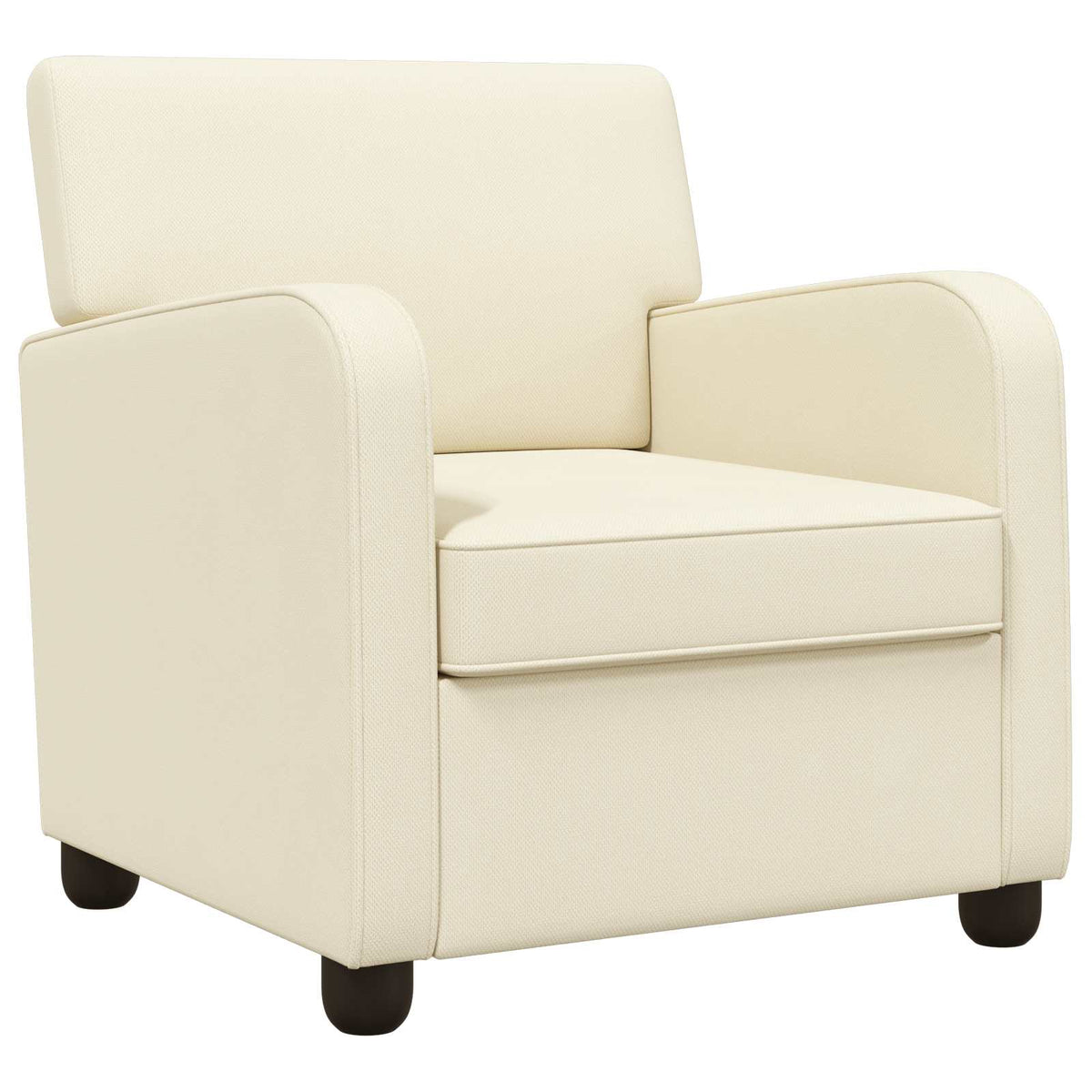 Vidaxl fauteuil crèmekleurig fluweel