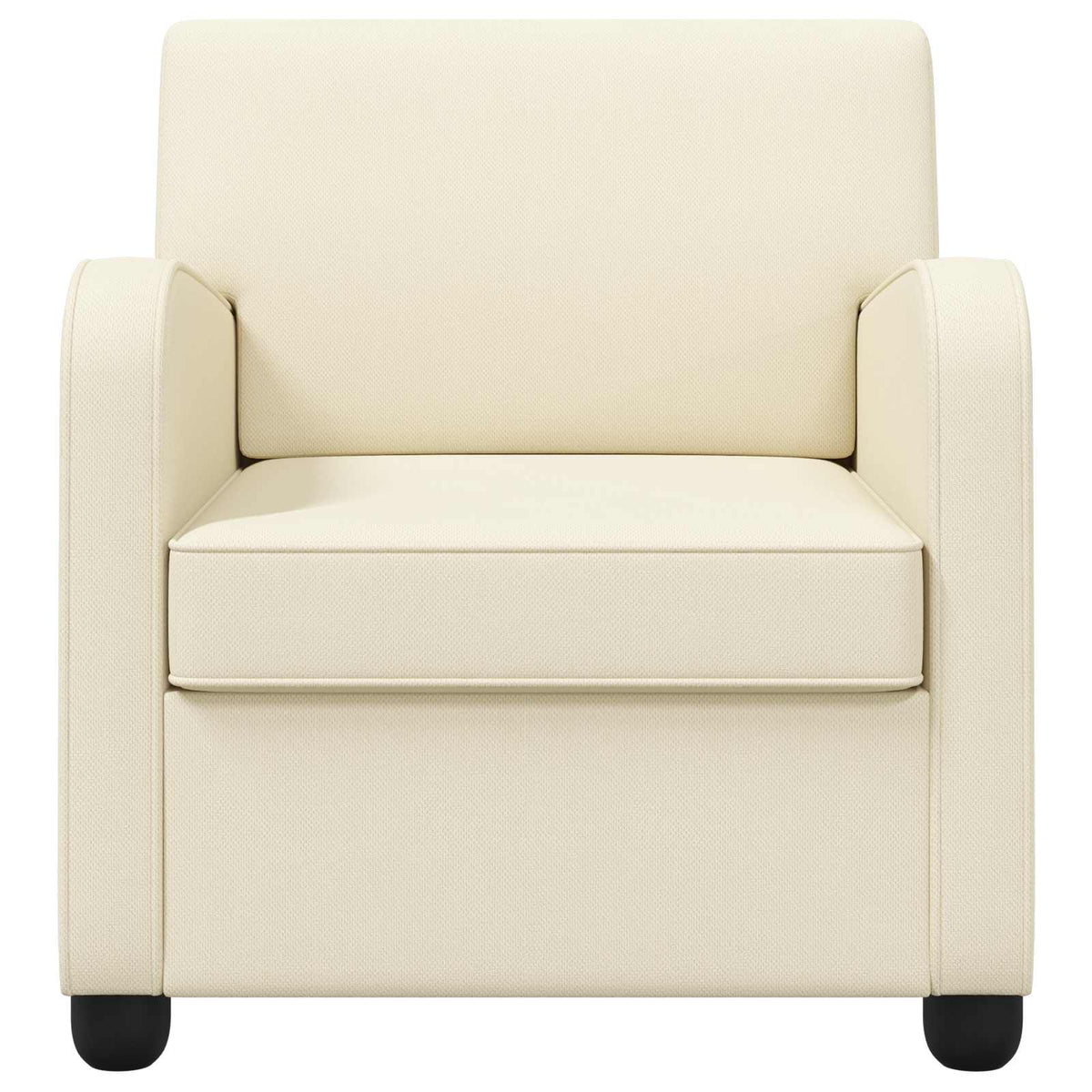 Vidaxl fauteuil crèmekleurig fluweel