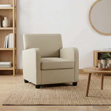 Vidaxl fauteuil zand fluweel