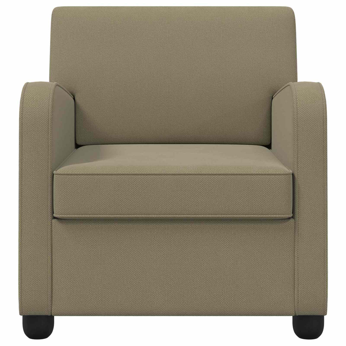 Vidaxl fauteuil kaki fluweel