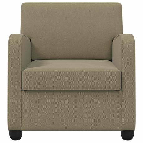 Vidaxl fauteuil kaki fluweel