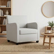 Vidaxl fauteuil lichtgrijs fluweel