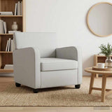 Vidaxl fauteuil lichtgrijs fluweel