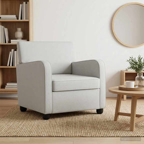 Vidaxl fauteuil lichtgrijs fluweel
