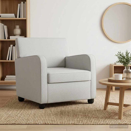 Vidaxl fauteuil lichtgrijs fluweel