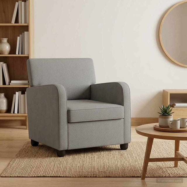 Vidaxl fauteuil donkergrijs fluweel