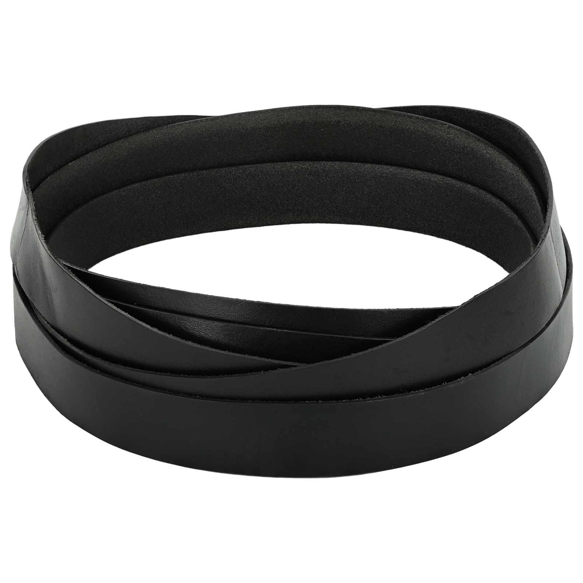 Vidaxl leren riem 1 zwart 200 x 3 cm leer