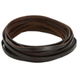 Vidaxl leren riem 1 donkerbruin 200 x 0,6 cm leer