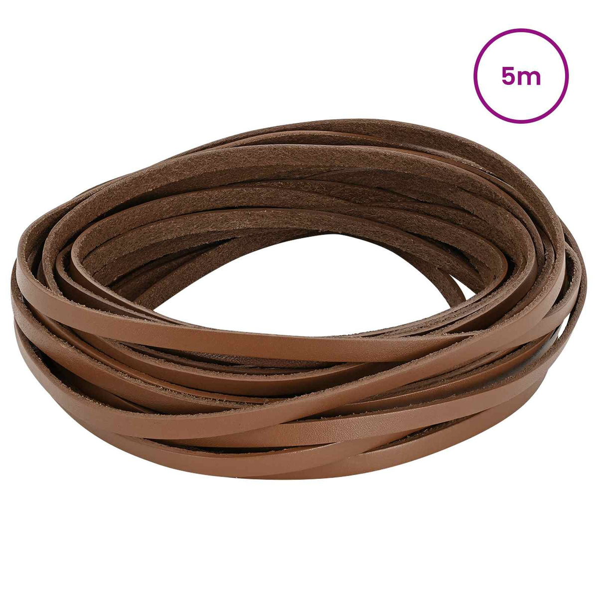 Vidaxl leren riem 1 bruin 500 x 0,8 cm leer