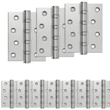 Vidaxl scharnier 16 st 100 x 78 x 13 mm zilver staal