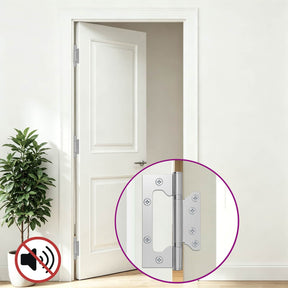 Vidaxl scharnier 4 st 125 x 78 x 13 mm zilver staal