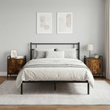 Vidaxl nachtkastje 2 st gerookt eiken 40 x 30 x 50 cm bewerkt hout