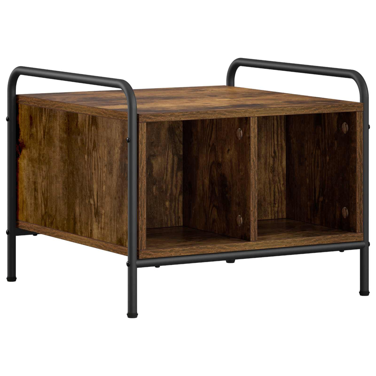 Vidaxl salontafel gerookt eiken 50 x 49 x 41 cm bewerkt hout