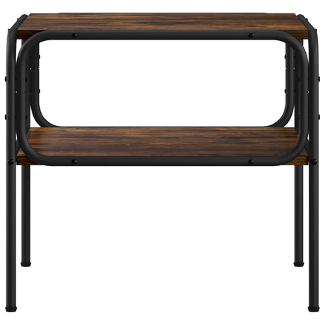 Vidaxl bijzettafel gerookt eiken 100 x 50 x 46 cm bewerkt hout