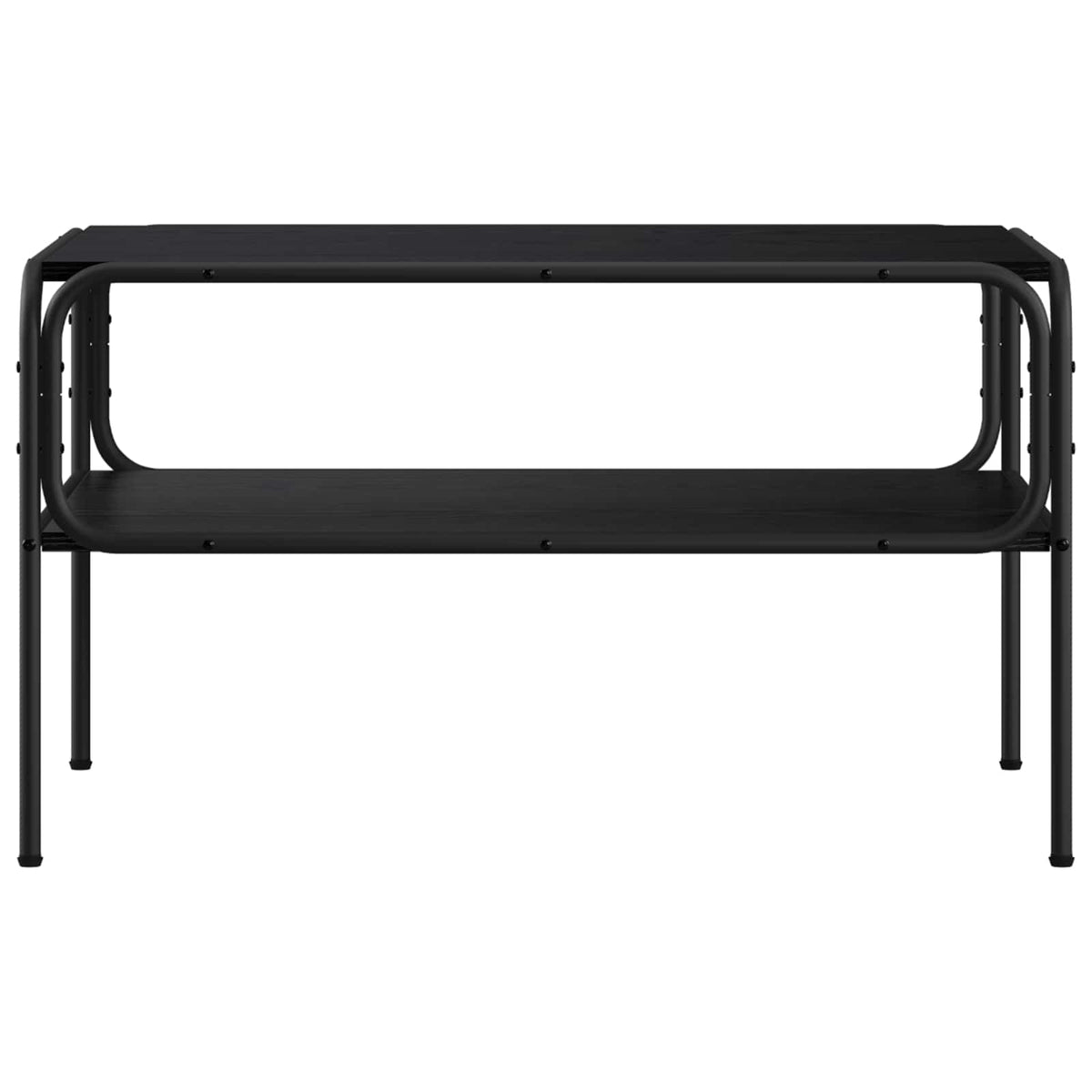 Vidaxl bijzettafel zwart eiken 100 x 50 x 46 cm bewerkt hout